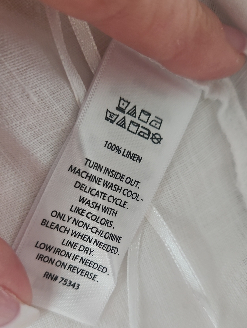 Cynthia Rowley White 100% Linen Top, Sz M, NWT - Picture 9 of 9